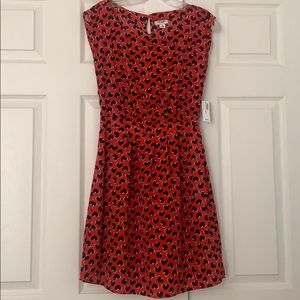 Red Dress with Hearts NWT
